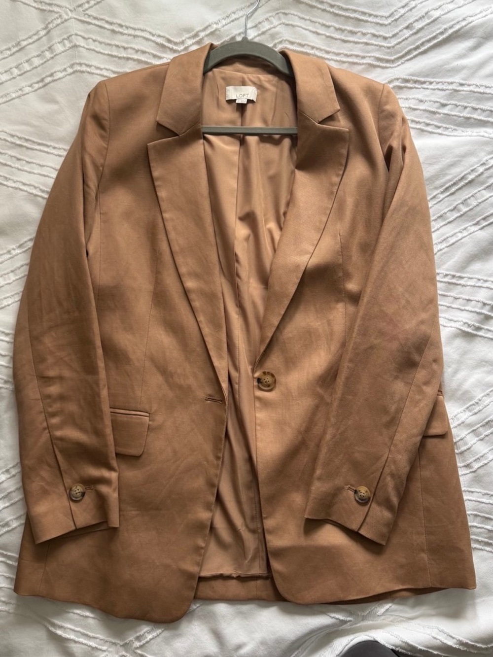 LOFT Women's Camel Blazer Jacket